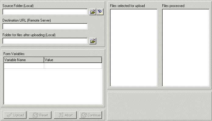 Screenshot of csXPostUpload 1.1